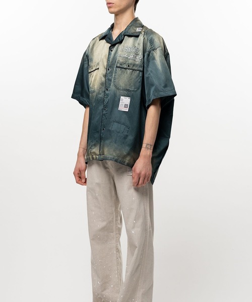 Maison MIHARA YASUHIRO（メゾンミハラヤスヒロ）の「【MIHARAYASUHIRO/ミハラヤスヒロ】Sun Faded Like Satin Shirt / SUN FADE H/S SATIN SHIRTS（シャツ/ブラウス・メンズ・ダークグリーン/ブラック/ベージュ・44/48/46）」の17枚目の写真
