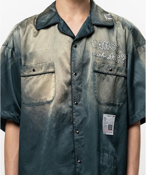 Maison MIHARA YASUHIRO（メゾンミハラヤスヒロ）の「【MIHARAYASUHIRO/ミハラヤスヒロ】Sun Faded Like Satin Shirt / SUN FADE H/S SATIN SHIRTS（シャツ/ブラウス・メンズ・ダークグリーン/ブラック/ベージュ・44/48/46）」の19枚目の写真