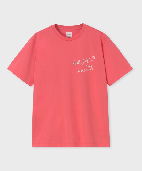 Paul Smith(ポールスミス)の「サマートラベルドローイング プリント Tシャツ / 163660 919T(Tシャツ/カットソー・メンズ・グリーン/ピンク・MEDIUM/X-LARGE/LARGE)」の7枚目の写真