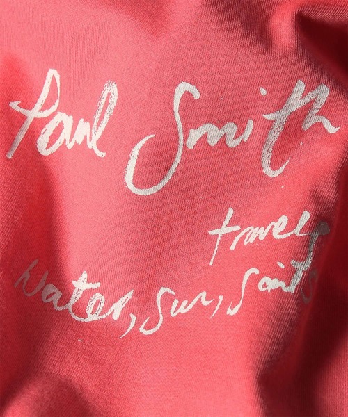 Paul Smith(ポールスミス)の「サマートラベルドローイング プリント Tシャツ / 163660 919T(Tシャツ/カットソー・メンズ・グリーン/ピンク・MEDIUM/X-LARGE/LARGE)」の10枚目の写真