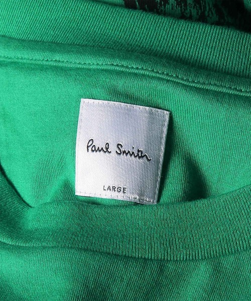 Paul Smith(ポールスミス)の「サマートラベルドローイング プリント Tシャツ / 163660 919T(Tシャツ/カットソー・メンズ・グリーン/ピンク・MEDIUM/X-LARGE/LARGE)」の5枚目の写真