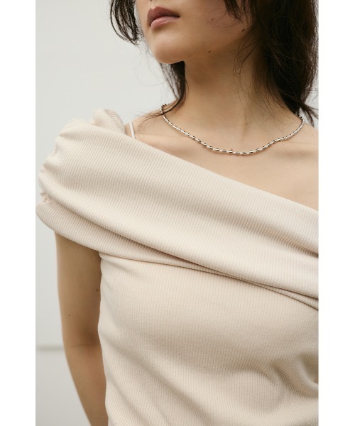 STYLEMIXER（スタイルミキサー）の「ギャザーオフショルトップ（Tシャツ/カットソー・レディース・ネイビー/アイボリー/ライトグリーン・FREE）」の11枚目の写真