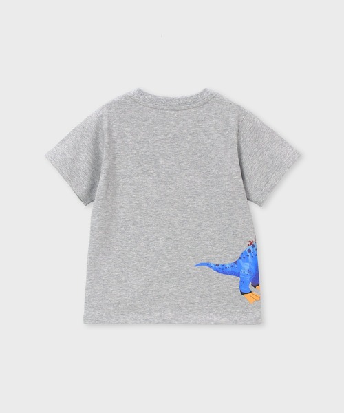 Paul Smith JUNIOR（ポールスミスジュニア）の「ボーイズ マリンダイナソー Tシャツ / 893197 3561215（Tシャツ/カットソー・キッズ・グレー/オレンジ・130cm/120cm/100cm/110cm）」の8枚目の写真