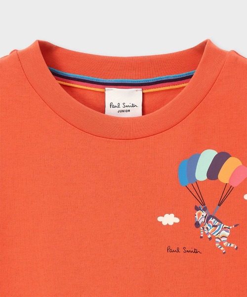 Paul Smith JUNIOR（ポールスミスジュニア）の「ボーイズ マリンダイナソー Tシャツ / 893197 3561215（Tシャツ/カットソー・キッズ・グレー/オレンジ・130cm/120cm/100cm/110cm）」の3枚目の写真