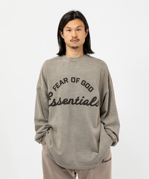 FOG ESSENTIALS(エフオージーエッセンシャルズ)の「ESSENTIALS TRAINING 90S LONG SLEEVE TEE エッセンシャルズ キャンパスナインティーズロングスリーヴティー(Tシャツ/カットソー・メンズ・グレイッシュベージュ・LARGE/MEDIUM/X-LARGE/SMALL)」の4枚目の写真