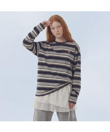 Multi Strip Long Sleeve_Navy