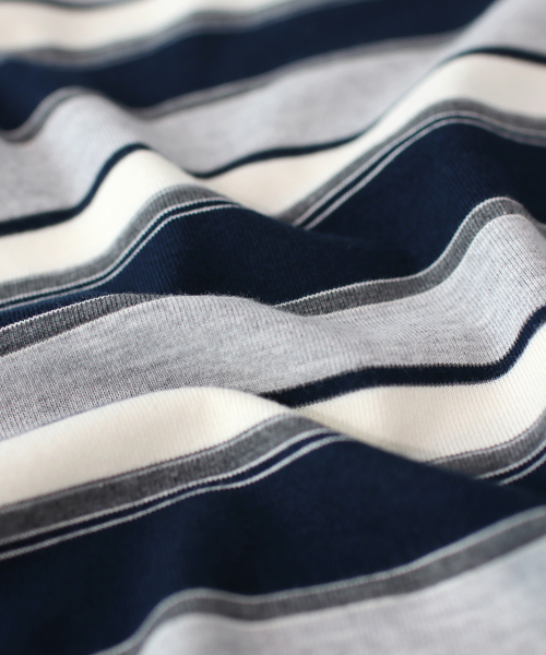 MASMARULEZ APPAREL(マスマルールズ アパレル)の「Multi Strip Long Sleeve_Navy(Tシャツ/カットソー・レディース・ネイビー・ONE SIZE)」の10枚目の写真