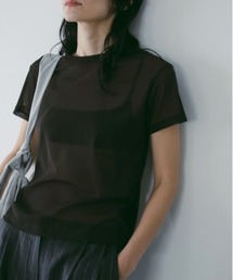 anuke | [anuke/アンヌーク] シアーチュール ショートスリーブTシャツ(Tシャツ/カットソー)