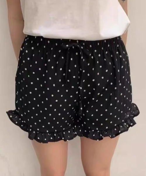 yuue' ( wear )(ユーイ)の「ドット柄フリルショートパンツ(その他パンツ・レディース・ホワイト/ブラック・FREE)」の16枚目の写真