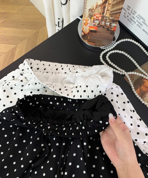 yuue' ( wear )(ユーイ)の「ドット柄フリルショートパンツ(その他パンツ・レディース・ホワイト/ブラック・FREE)」の19枚目の写真