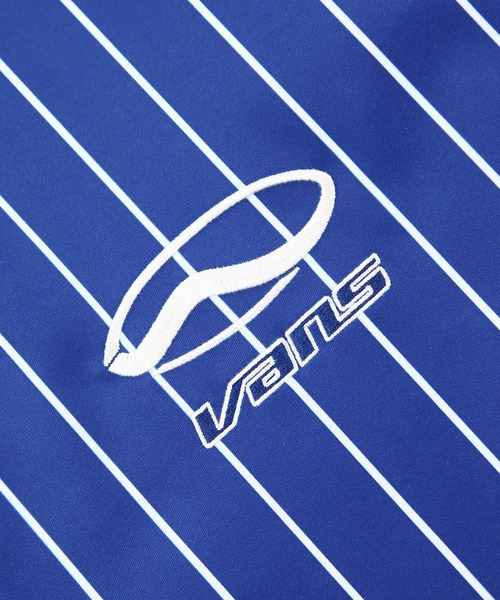 VANS(バンズ)の「TEAM ストライプ ベースボールジャケット / TEAM STRIPE BASEBALL True Blue VN000NES7WM1(スタジャン・メンズ・ブルー・SMALL/MEDIUM/LARGE)」の4枚目の写真