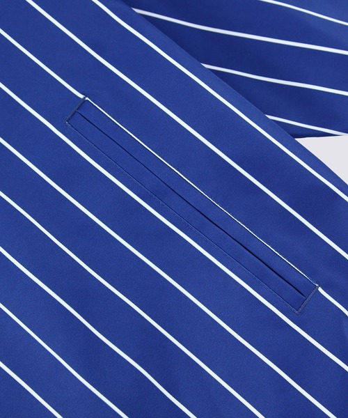 VANS(バンズ)の「TEAM ストライプ ベースボールジャケット / TEAM STRIPE BASEBALL True Blue VN000NES7WM1(スタジャン・メンズ・ブルー・SMALL/MEDIUM/LARGE)」の6枚目の写真