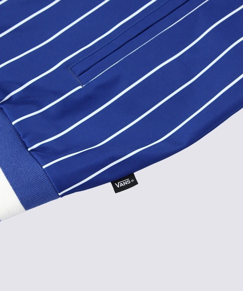 VANS(バンズ)の「TEAM ストライプ ベースボールジャケット / TEAM STRIPE BASEBALL True Blue VN000NES7WM1(スタジャン・メンズ・ブルー・SMALL/MEDIUM/LARGE)」の7枚目の写真