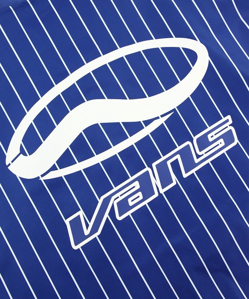 VANS(バンズ)の「TEAM ストライプ ベースボールジャケット / TEAM STRIPE BASEBALL True Blue VN000NES7WM1(スタジャン・メンズ・ブルー・SMALL/MEDIUM/LARGE)」の8枚目の写真