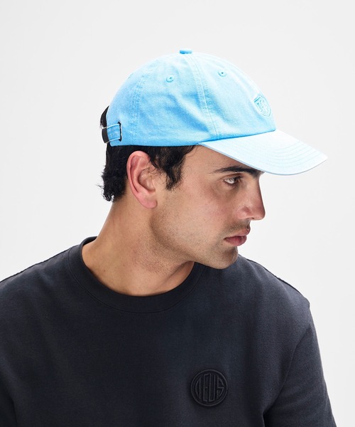 DEUS EX MACHINA(デウスエクスマキナ)の「SHIELD GARMENT DYED DAD CAP(キャップ・メンズ・ライトブルー/ブルー・OS)」の7枚目の写真