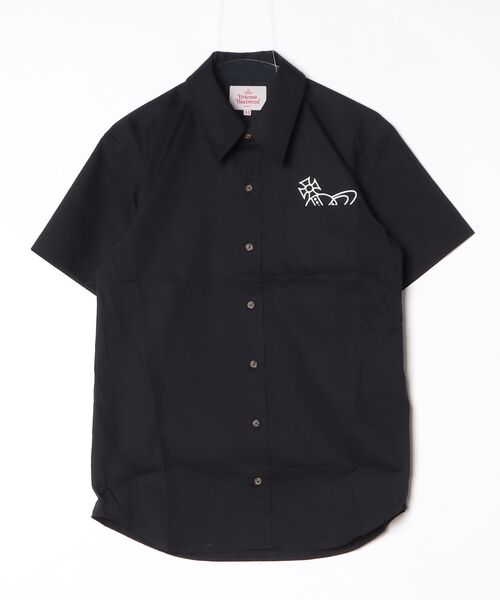 Vivienne Westwood MAN（ヴィヴィアンウエストウッドマン）の「PEEK ORB POCKET SHORT SLEEVE RELAX SHIRT（シャツ/ブラウス・メンズ・ホワイト/ブラック・S/M）」の2枚目の写真