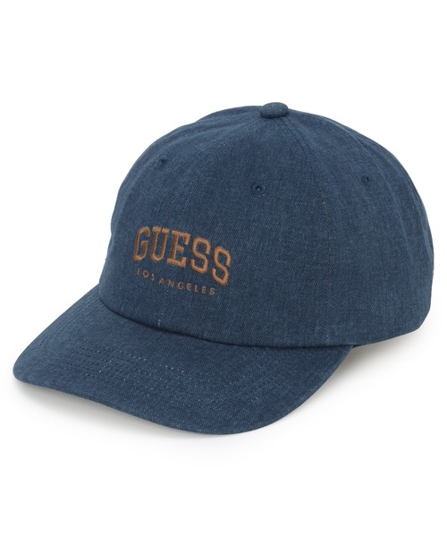 Guess(ゲス)の「PIGMENT Dyed Twill Cap キャップ ロゴキャップ(キャップ・メンズ・ライトグレー/ブラウン/ブルー・ONE SIZE)」の1枚目の写真
