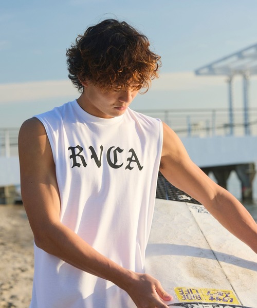 RVCA(ルーカ)の「RVCA メンズ OE STARIGHT SFTT サーフタンクトップ 【2026年夏モデル】(タンクトップ・メンズ・ホワイト/ブラック/カーキ/ブラウン・SMALL/MEDIUM/LARGE/X-LARGE)」の1枚目の写真