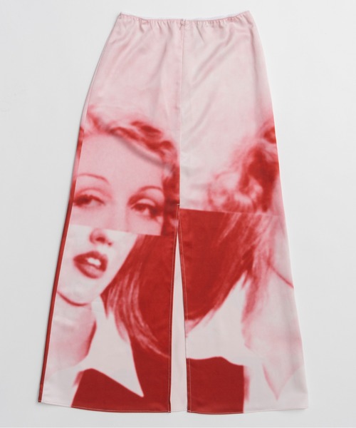 PRANK PROJECT(プランクプロジェクト)の「【2026Summer Pre-Order】フェイスプリントスカート / Face Print Skirt(スカート・レディース・グレー/ホワイト・36/38)」の8枚目の写真