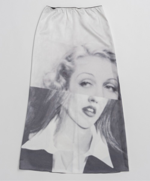 PRANK PROJECT(プランクプロジェクト)の「【2026Summer Pre-Order】フェイスプリントスカート / Face Print Skirt(スカート・レディース・グレー/ホワイト・36/38)」の10枚目の写真