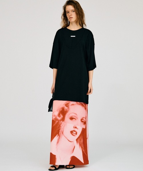 PRANK PROJECT(プランクプロジェクト)の「【2026Summer Pre-Order】フェイスプリントスカート / Face Print Skirt(スカート・レディース・グレー/ホワイト・36/38)」の12枚目の写真