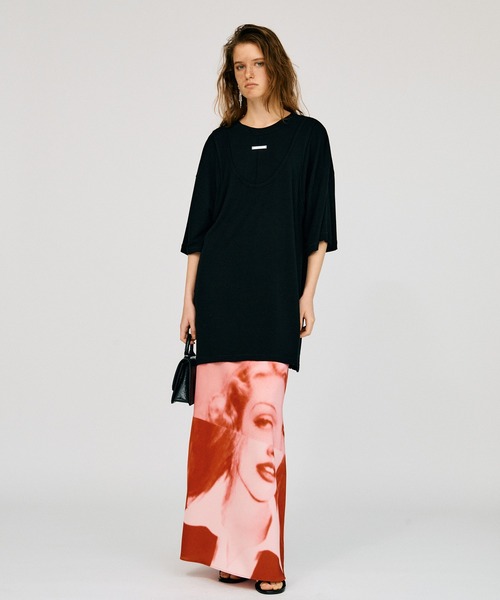 PRANK PROJECT(プランクプロジェクト)の「【2026Summer Pre-Order】フェイスプリントスカート / Face Print Skirt(スカート・レディース・グレー/ホワイト・36/38)」の11枚目の写真