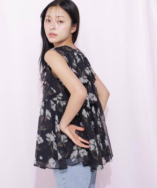 JILL by JILL STUART(ジルバイジルスチュアート)の「ティアードチュニック(シャツ/ブラウス・レディース・ブラック系その他/ホワイト系その他・FREE)」の5枚目の写真