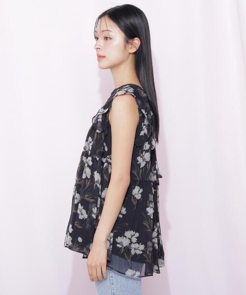 JILL by JILL STUART(ジルバイジルスチュアート)の「ティアードチュニック(シャツ/ブラウス・レディース・ブラック系その他/ホワイト系その他・FREE)」の6枚目の写真