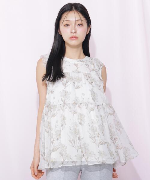 JILL by JILL STUART(ジルバイジルスチュアート)の「ティアードチュニック(シャツ/ブラウス・レディース・ブラック系その他/ホワイト系その他・FREE)」の19枚目の写真