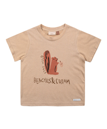 チップマンク 半袖Tシャツ ベージュ