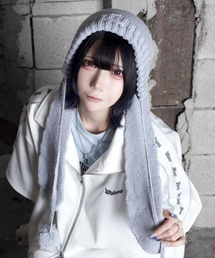 Whinny（ホワイニー）の「Whinny/きらめくうさジャンプ帽（ニットキャップ/ビーニー）」