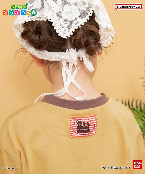 BREEZE(ブリーズ)の「あつまれ どうぶつの森 リンガーTシャツ(Tシャツ/カットソー・キッズ・ブルー/ブラック/イエロー/オフホワイト/ブラウン/オレンジ・100/140/110/80/120/90/130)」の7枚目の写真