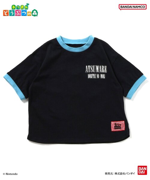 BREEZE(ブリーズ)の「あつまれ どうぶつの森 リンガーTシャツ(Tシャツ/カットソー・キッズ・ブルー/ブラック/イエロー/オフホワイト/ブラウン/オレンジ・100/140/110/80/120/90/130)」の22枚目の写真