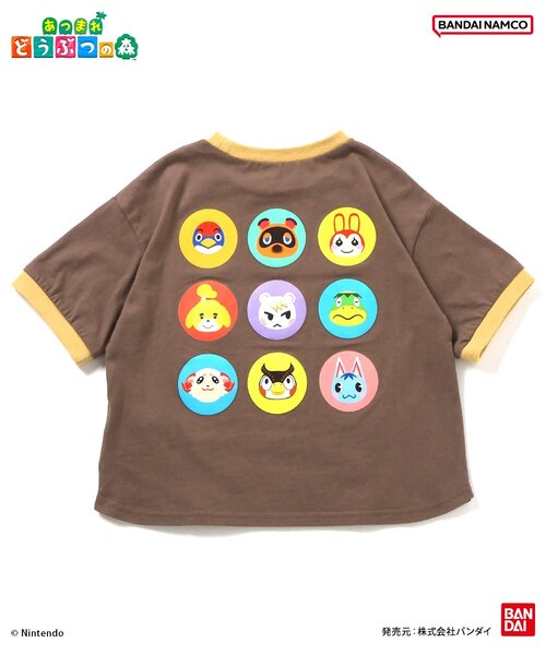 BREEZE(ブリーズ)の「あつまれ どうぶつの森 リンガーTシャツ(Tシャツ/カットソー・キッズ・ブルー/ブラック/イエロー/オフホワイト/ブラウン/オレンジ・100/140/110/80/120/90/130)」の20枚目の写真
