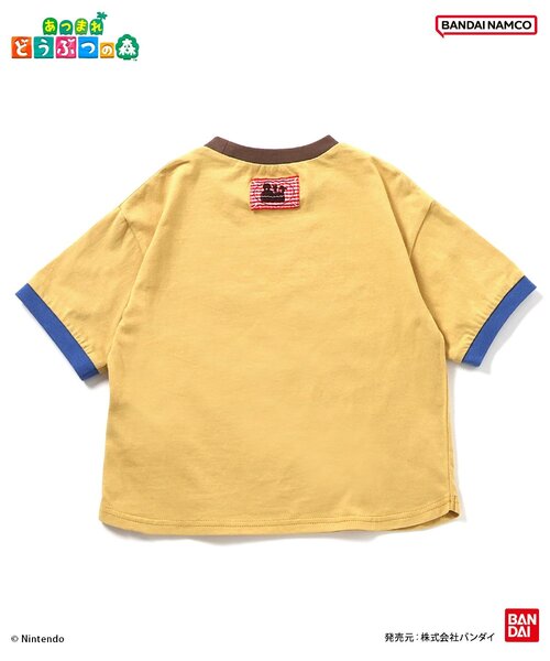 BREEZE(ブリーズ)の「あつまれ どうぶつの森 リンガーTシャツ(Tシャツ/カットソー・キッズ・ブルー/ブラック/イエロー/オフホワイト/ブラウン/オレンジ・100/140/110/80/120/90/130)」の17枚目の写真