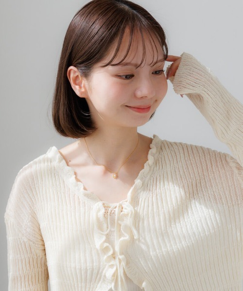 flower(フラワー)の「フラワーパールネックレス(ネックレス・レディース・ゴールド・FREE)」の3枚目の写真