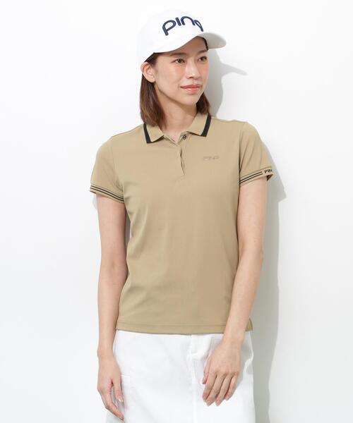 PING APPAREL Super Shelter 06 поло с коротким рукавом <GOLD> (женская)