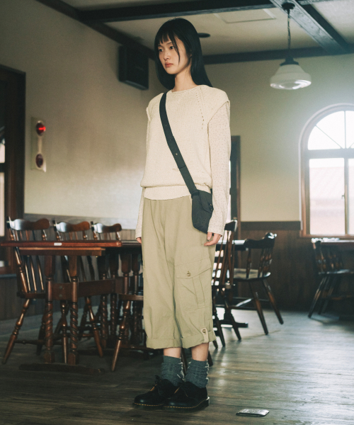 OHESHIO(オヘシオ)の「KEY PATTERNED LONG SLEEVE, IVORY(Tシャツ/カットソー・レディース・その他・FREE)」の3枚目の写真