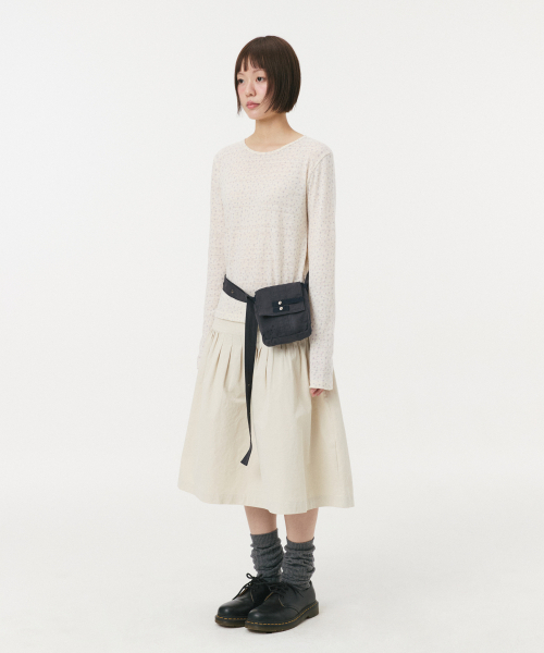 OHESHIO(オヘシオ)の「KEY PATTERNED LONG SLEEVE, IVORY(Tシャツ/カットソー・レディース・その他・FREE)」の7枚目の写真