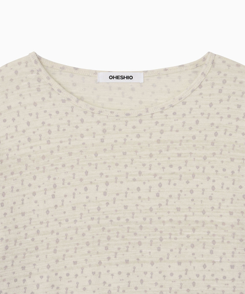 OHESHIO(オヘシオ)の「KEY PATTERNED LONG SLEEVE, IVORY(Tシャツ/カットソー・レディース・その他・FREE)」の10枚目の写真