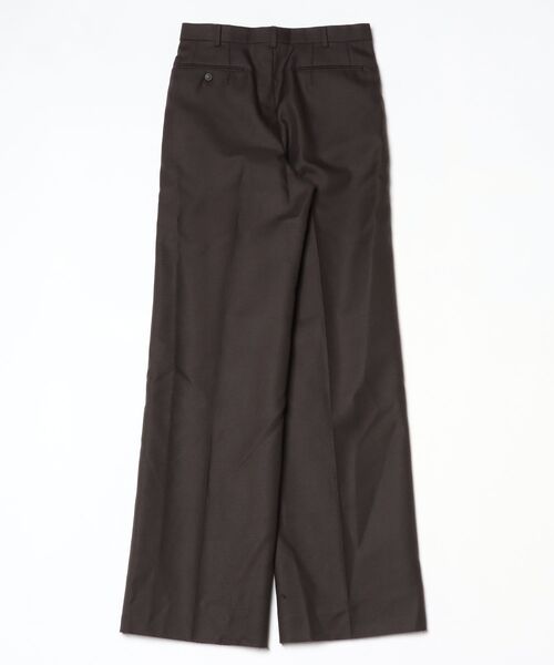 JOHN LAWRENCE SULLIVAN(ジョンローレンスサリバン)の「WOOL MOHAIR GABARDINE WIDE TROUSERS(その他パンツ・メンズ・ブラウン・46)」の2枚目の写真