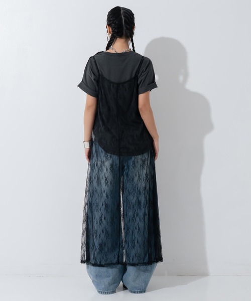 ANAP(アナップ)の「重ね着 レース ロングワンピース(ワンピース・レディース・ホワイト/ブラック・F)」の20枚目の写真