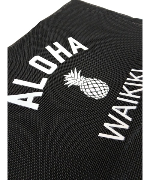 LOCALMOTION HAWAII(ローカルモーション ハワイ)の「ハワイ&リゾートメッシュトートL(トートバッグ・レディース・ミント/ブラック・FREE)」の5枚目の写真