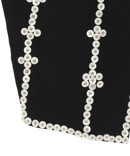 CURRENTAGE(カレンテージ)の「Pearly king&Queen gillet(MENS)(ベスト・メンズ・ブラック・3/4)」の5枚目の写真