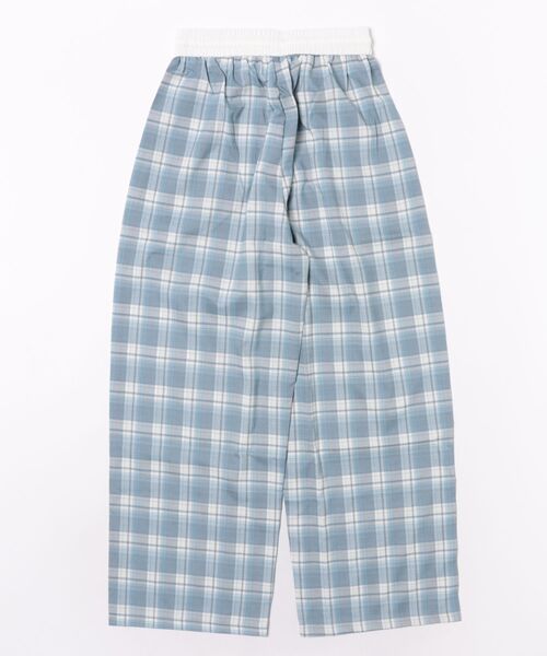 Chiina（チーナ）の「【Chiina】ルーズシルエット チェックワイドパンツ（その他パンツ・レディース・ライトブルー/ネイビー/ブラック・MEDIUM/SMALL）」の4枚目の写真