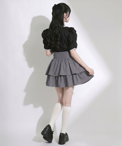 DearMyLoveRose(ディアマイラブローズ)の「チョーカーセットシアードットギャザーブラウス【大きいサイズあり】(シャツ/ブラウス・レディース・オフホワイト/ブラック・L~LL/M-L/LL~3L)」の17枚目の写真