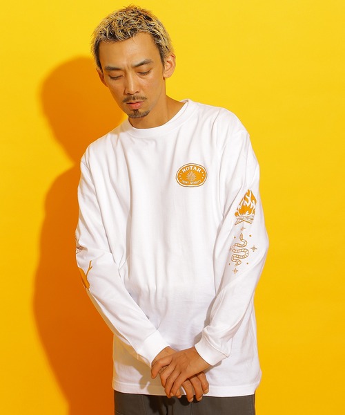 ROTAR(ローター)の「Petroglyph Motif LS Tee(Tシャツ/カットソー・メンズ・スミクロ/ホワイト/サンドベージュ・X-LARGE/LARGE/MEDIUM/SMALL)」の6枚目の写真