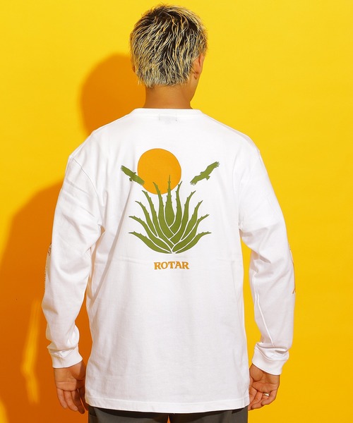 ROTAR(ローター)の「Petroglyph Motif LS Tee(Tシャツ/カットソー・メンズ・スミクロ/ホワイト/サンドベージュ・X-LARGE/LARGE/MEDIUM/SMALL)」の7枚目の写真