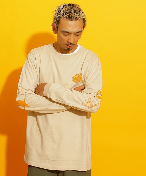 ROTAR(ローター)の「Petroglyph Motif LS Tee(Tシャツ/カットソー・メンズ・スミクロ/ホワイト/サンドベージュ・X-LARGE/LARGE/MEDIUM/SMALL)」の4枚目の写真