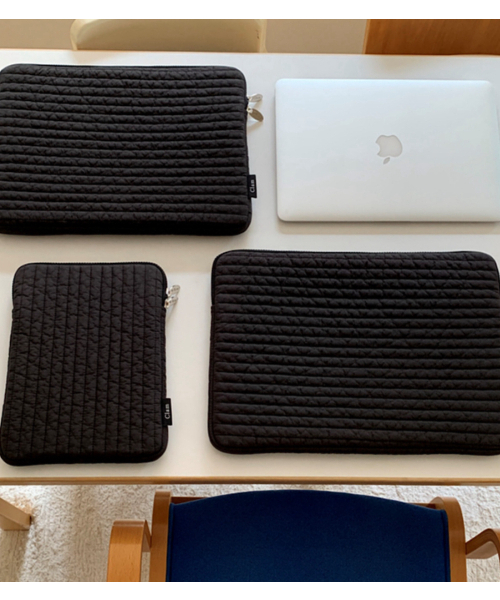 タブレット&ノートパソコンポーチ _ ソフトブラック(11インチ)（PC
